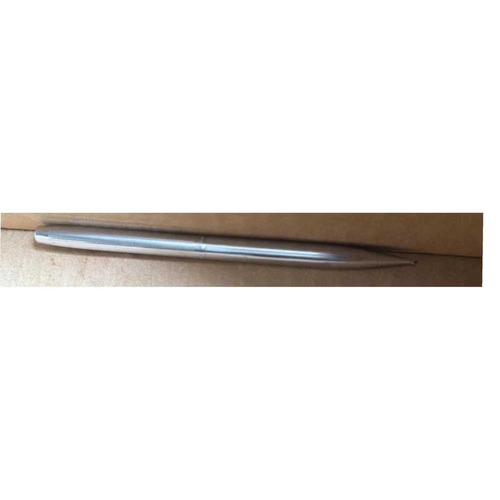 Vintage Sheaffer Mechanical Pencil Brushed Chrome Silver ribbed Twist Action USA